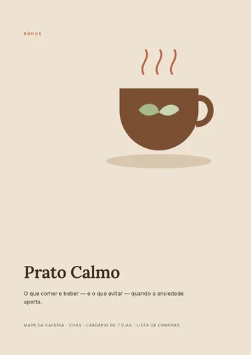 Capa do bônus Prato Calmo